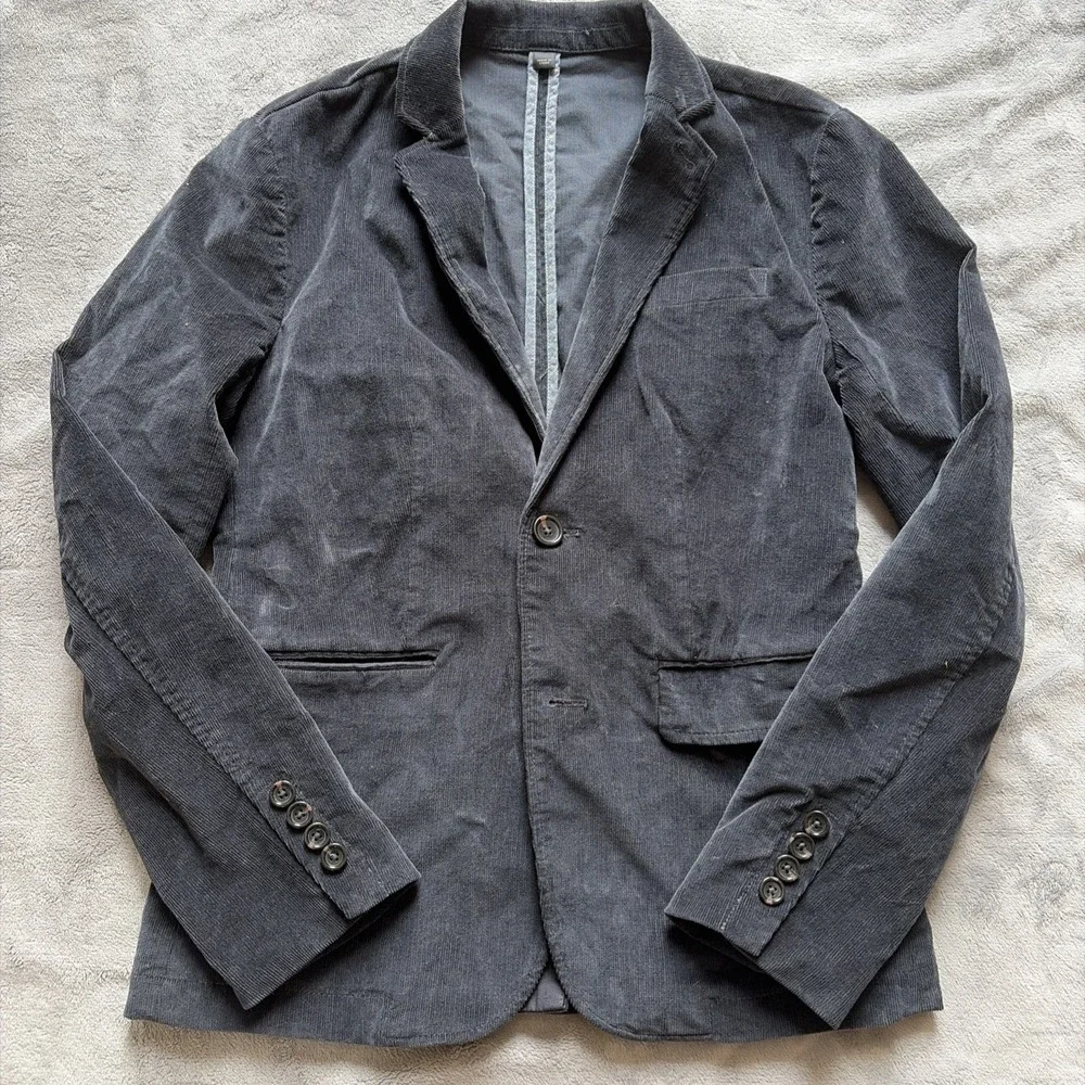 J Crew Crewcuts Ludlow Blazer Boy's 14 Jacket Sports Coat Black Corduroy Preppy